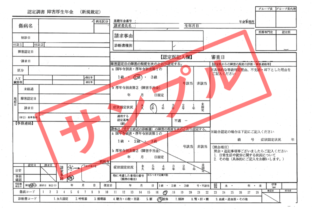 認定調書サンプル